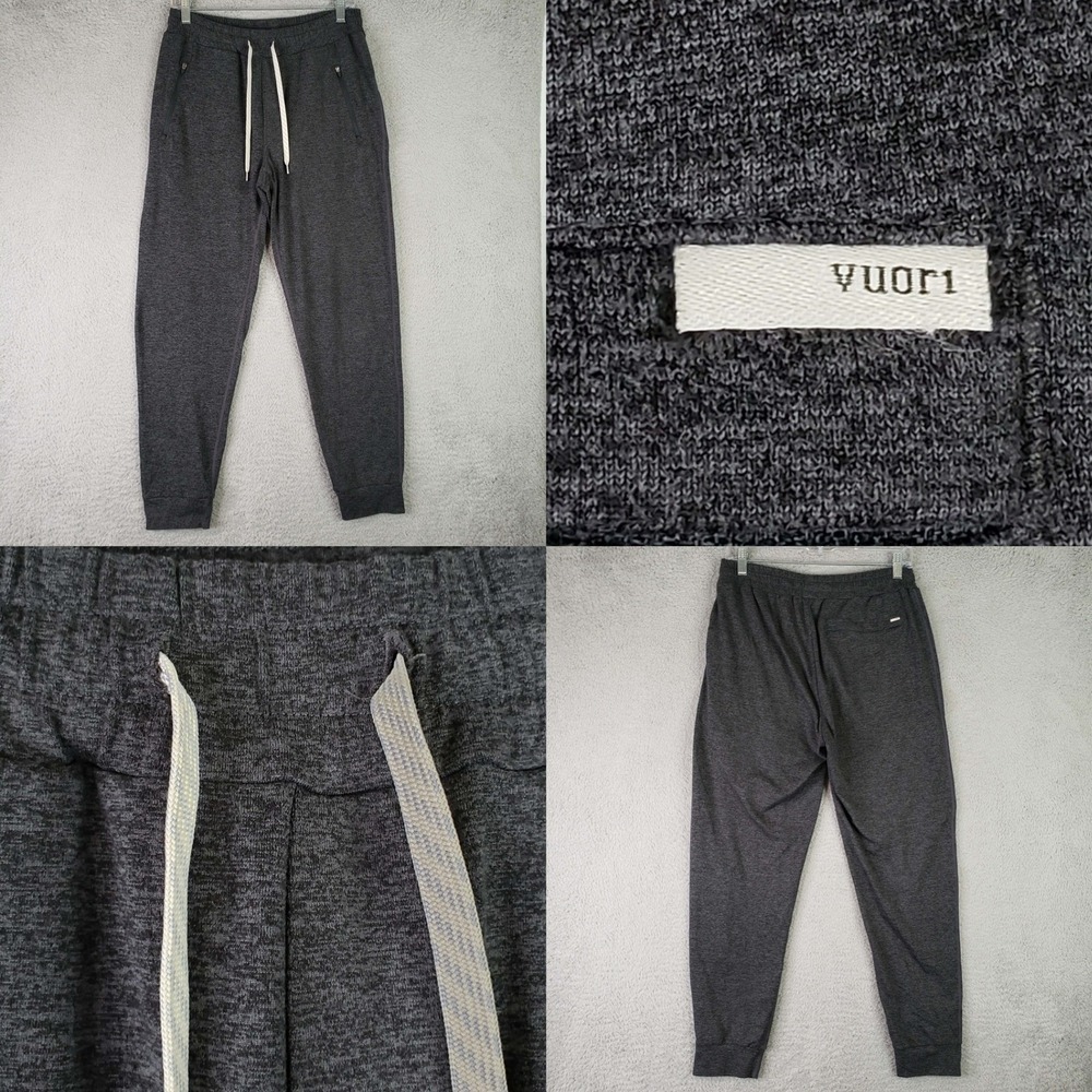 Vuori Ponto Performance Joggers Mens Medium Charcoal Grey Athleisure Sweatpants